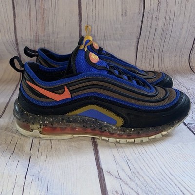 Nike Air Max Mens 8.5  Terrascape 97 Black Magic Ember Hyper Royal DQ3976-002