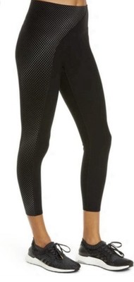 Spanx by Sara Blakely Asymmetrical Reflective Dots 7/8 Leggings Sz L