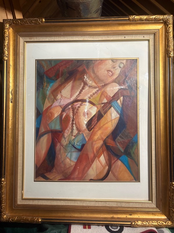 Art on oil canvas