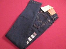 28" X 30" LEVI 510 SKINNY STRETCH STRAIGHT LEG JEANS-BLUE- NWT