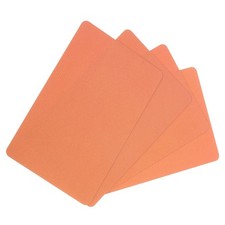 100Pack Blank PVC Cards 15mil Blank Credit Cards Plastic Cards Orange