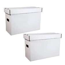 2-Pack Short Comic Book Storage Box Comic Box Woodhaven Trading Firm
