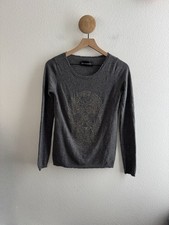 Zadig  Voltaire Deluxe Cashmere Crystal Skull Sweater