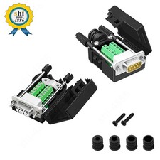DB9 Breakout Connector DB-9 Female/Male RS232 Serial Adapter Solderless Module