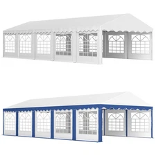 Outsunny 16.5' x 33' Party Tent Canopy with Removable Sidewalls