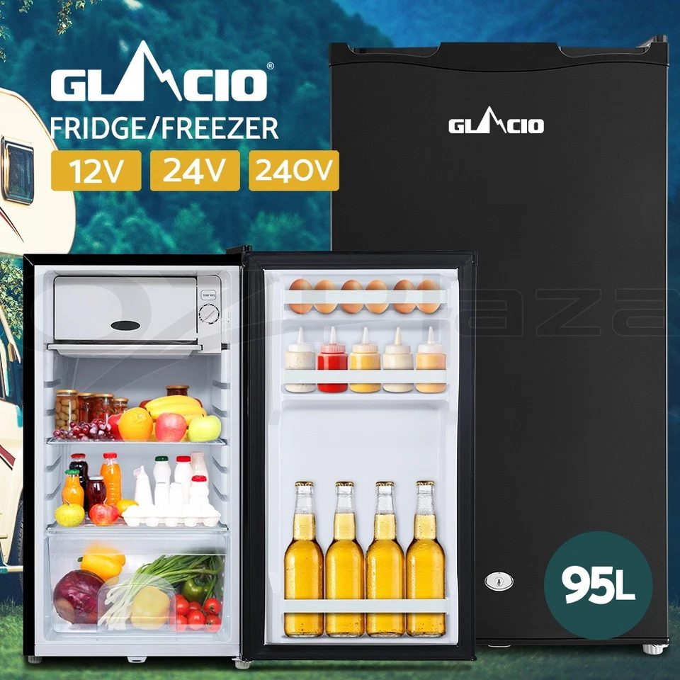 Glacio 95L Portable Fridge Camping Bar Freezer Cooler 12V/24V/240V Caravan Car