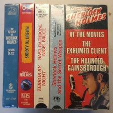 Sherlock Holmes black and white sealed VHS lot