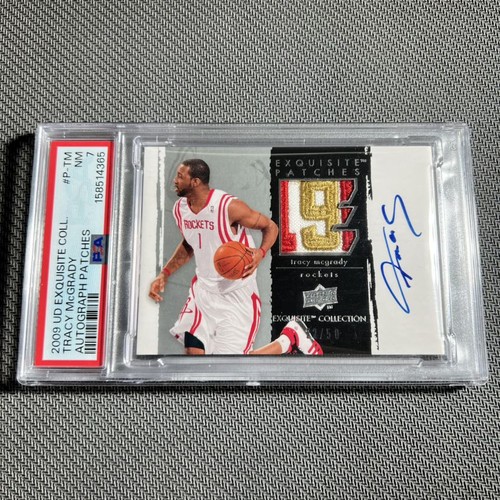 2009 Exquisite Collection Tracy McGrady All STAR Game Worn PATCH AUTO /50 PSA 7
