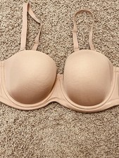 NEW Wacoal Red Carpet Strapless Convertible 854119 Full Coverage Sand 38DD