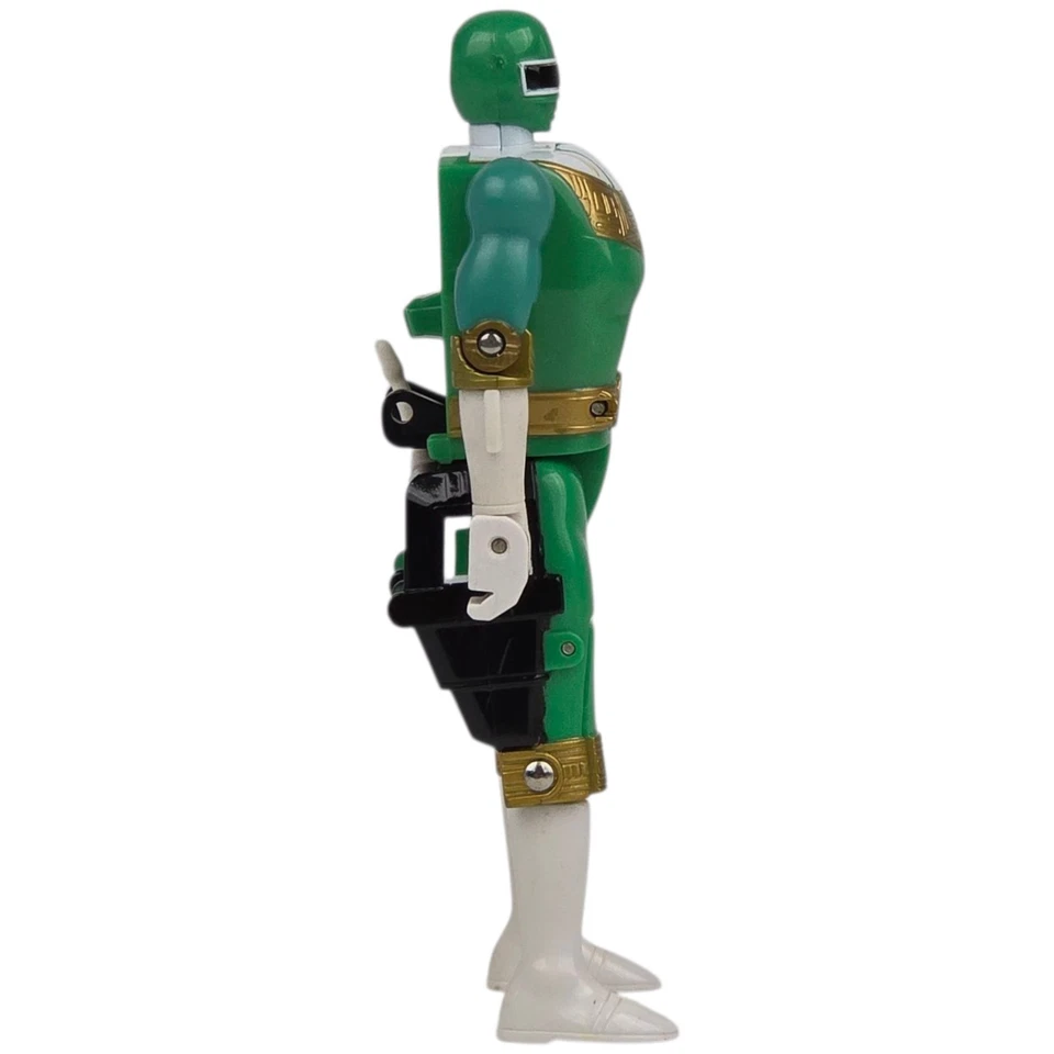 Boneco Power Rangers Zeo Zord Morphin Zeo Ranger IV Verde 5.5 - Bandai 1996 - Imagem 3 de 4