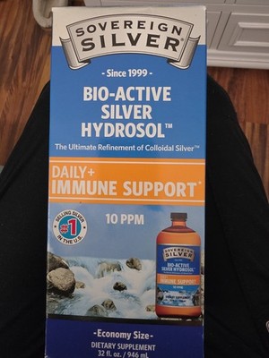Sovereign Silver Immune Support - Colloidal Silver, Bio-Active Silver Hydrosol,