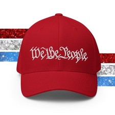 We the People Constitution Fitted Baseball Hat for Men Women