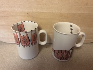 Vintage Hornsea Coffee Mug Hanging Bats Halloween Rare