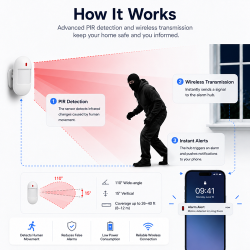 TUYA APP WiFi+4G Smart Wireless Home Security Alarm System 4.3'' Touch ...