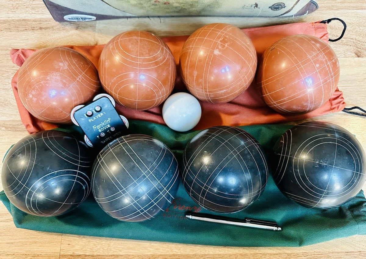 FRANKLIN Classic Lawn Bowling BOCCE Set RICCARDO FIRENZE Edition