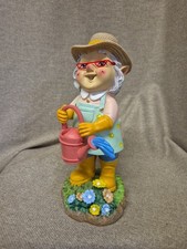 lady Garden Gnome watering can Outdoor Art Ornament . height 210mm