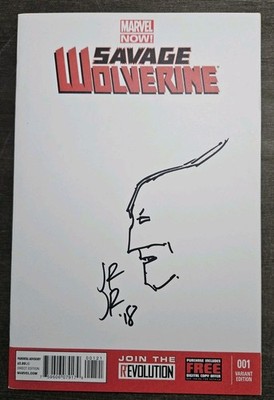 Wolverine John Romita Jr. Original Art Blank Sketch Cover Marvel Comics