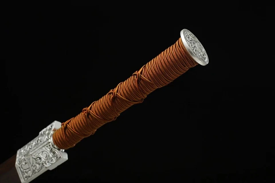 20" 饕餮战剣 Chinese KUNGFU Han Sword Battle Saber Sharp Manganese Steel Beautiful - Image 4 of 4