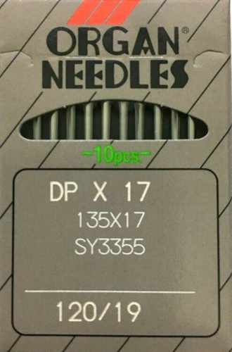 ORGAN DPX17 135X17 SY3355 120/19 INDUSTRIAL WALKING FOOT SEWING MACHINE NEEDLE - Picture 4 of 4