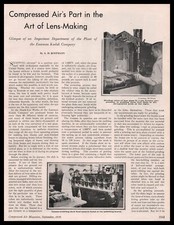 1930 Eastman Kodak Hawkeye Works Lens Lab Photos And Article Vintage Print Ad