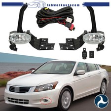 Rightleft Fog Lights Assembly For Honda Accord 2008-2010 Sedan Driving Lamps