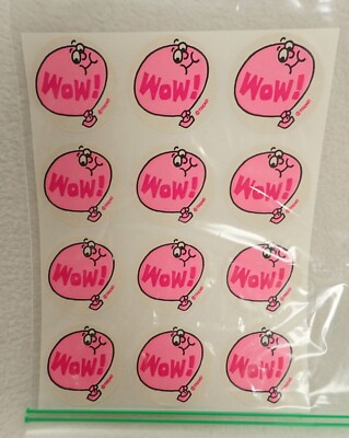 VTG 80s TREND Scratch & Sniff Sticker BUBBLE GUM Wow 12 Stinky Stickers