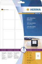Etykiety dyskietek HERMA ZIP SPECIAL, 59 x 50 mm, białe
