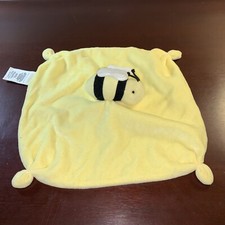 Burt's Bees Baby Bumblebee 14" organic cotton blanket lovey, knotted ends, 2014