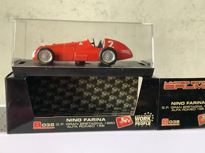   Die-Cast Brumm S038 1:43 Alfa Romeo 158 Gran Bretagna 1950 #2 (DK10-22R2/6)