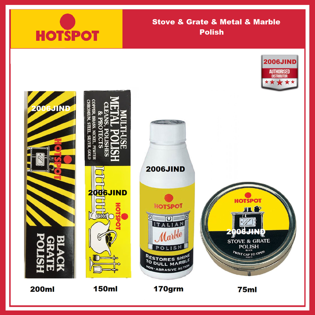 Hotspot Stove Grate Black Fireplace Polish 170Gram Tin for sale online