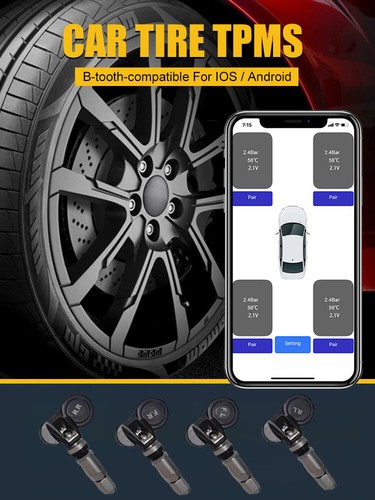 Tire Pressure Tester Real Time Anti Theft Tire Pressure Sensor For Android/IOSm - Picture 9 of 19