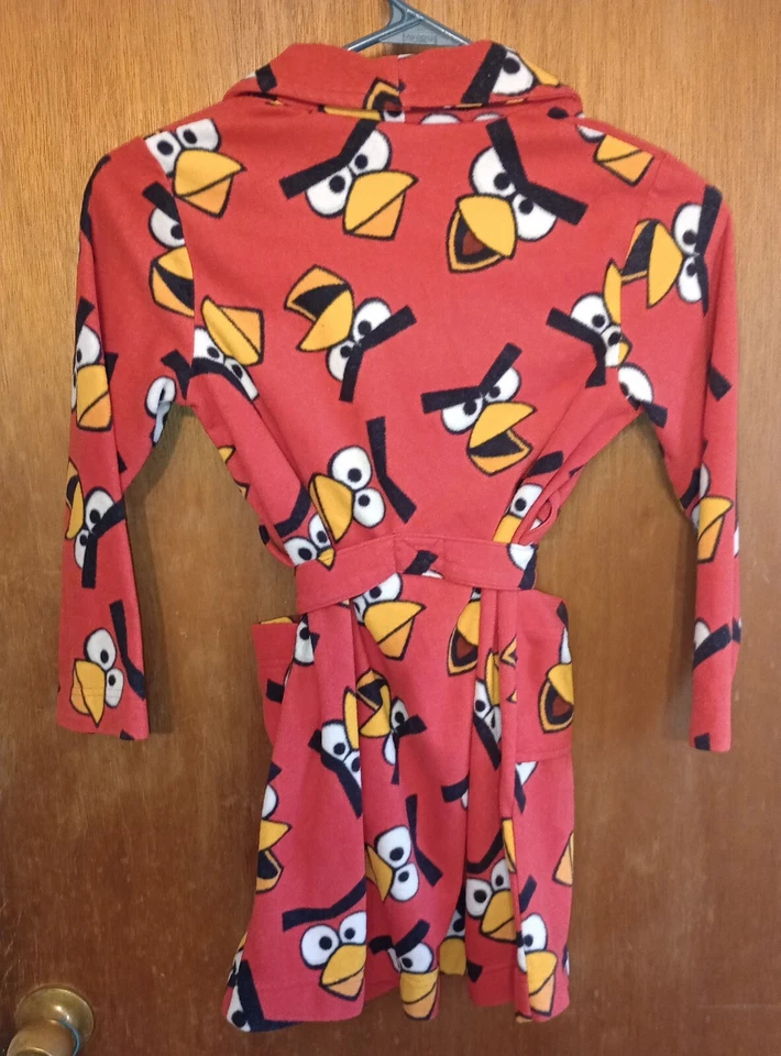 Albornoz de felpa Angry Birds para niños talla 8 Foto 2 de 3