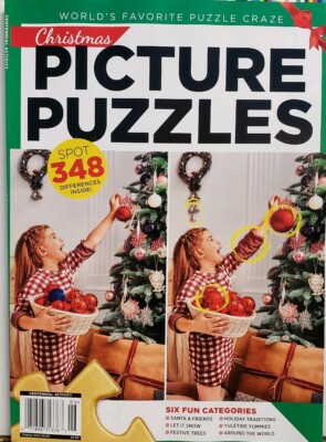 Christmas Picture Puzzles 2019 Find the Difference Holidays FREE SHIPPING CB