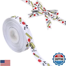 KatchOn Back to School Ribbon - 10 Yard | Themed Ribbon for Decorations | Tea