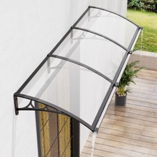 Door Canopy Drainage Awning Shelter Patio Backyard Window Roof Rain Sink Cover