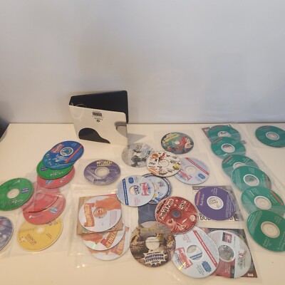 Gateway Software Storage Binder with Games 30+ Discs Oregon Trail, Nickelodeon