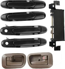 7PCS Exterior Interior Door Handle Set Front Rear Left Driver Right Passenger