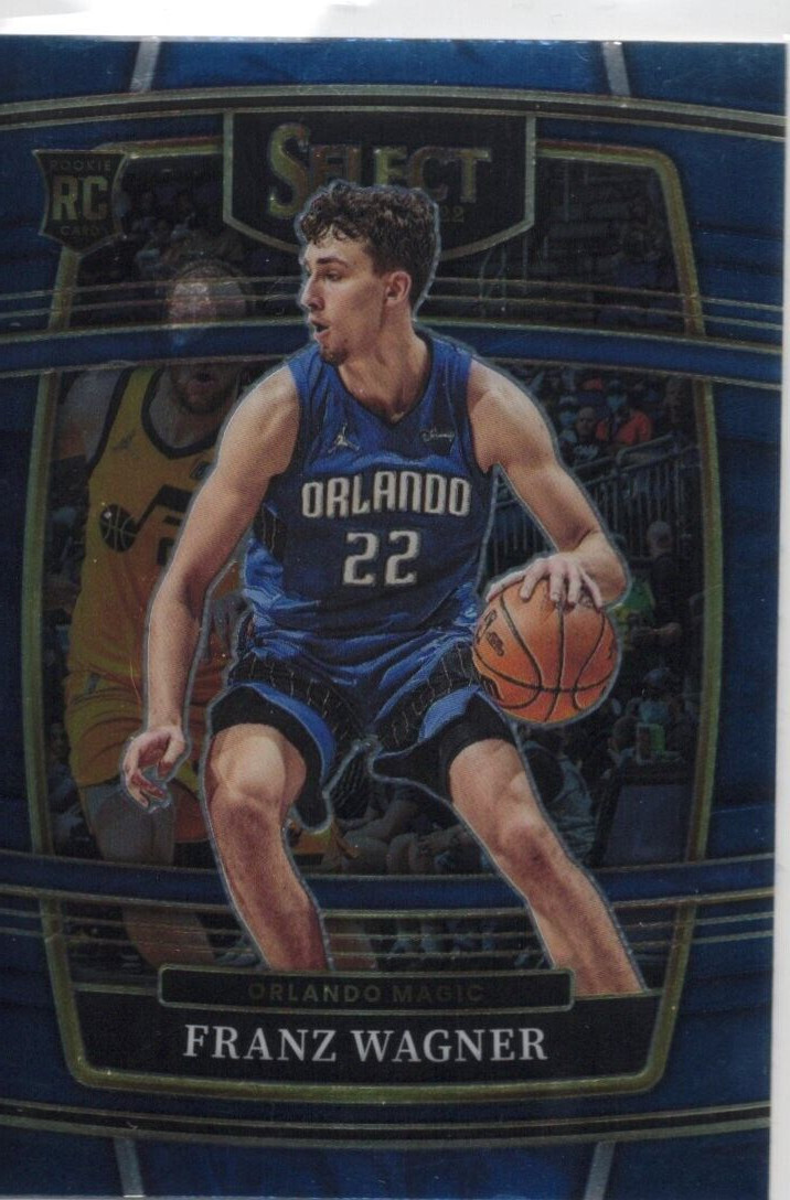 2021-22 Panini Select - Concourse Blue Prizm #15 Franz Wagner (RC)