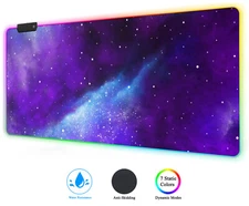 XXL RGB Gaming Mouse Pad - Extended Large LED Gaming Desk Mat (35.4 x 15.7 Inch)