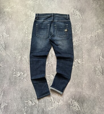 Bikkembergs 31 Slim Fit Blue Denim Pant Trouser Jean Chino Old Money 
