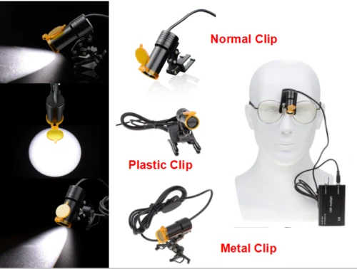 Surgical Dental 5W LED Headlight Lamp with Filter without Battery for Loupes US - Picture 1 of 31