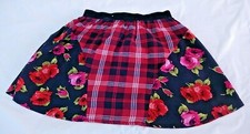 Est 1989 Place Girls Skirt Size M 7/8Cotton A-Line Casual Plaid Elastic Waist
