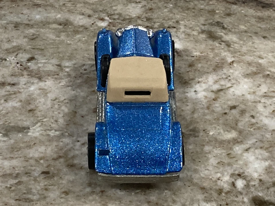 Neumáticos de pared negros Hot Wheels Rolls Royce Phantom II Metalflake azul difícil de encontrar B068 Foto 4 de 4