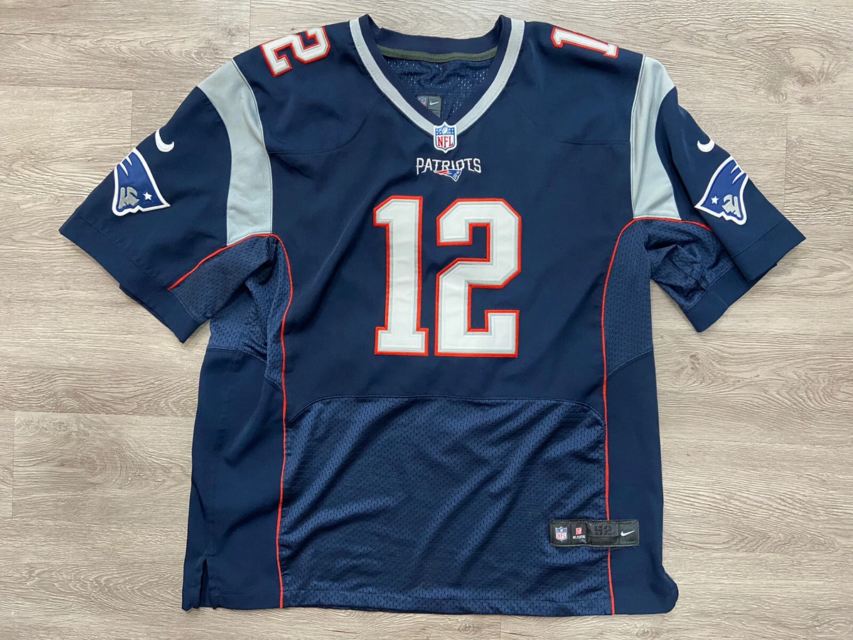 Tom Brady Patriots Jersey Nike On Field Home Size 52 Stitched #12