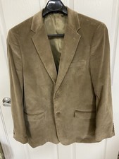 Saddlebred 46L Light Brown 100 Cotton Corduroy Blazer Sport Coat Jacket