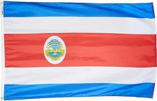 Annin Flagmakers Costa Rica Flag USA-Made to Official United Nations Design S...