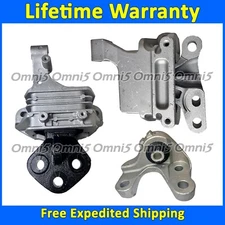 K4317 Motor & Transmission Mount Set 3pc For 2019-2023 Jeep Cherokee 2.0L AUTO