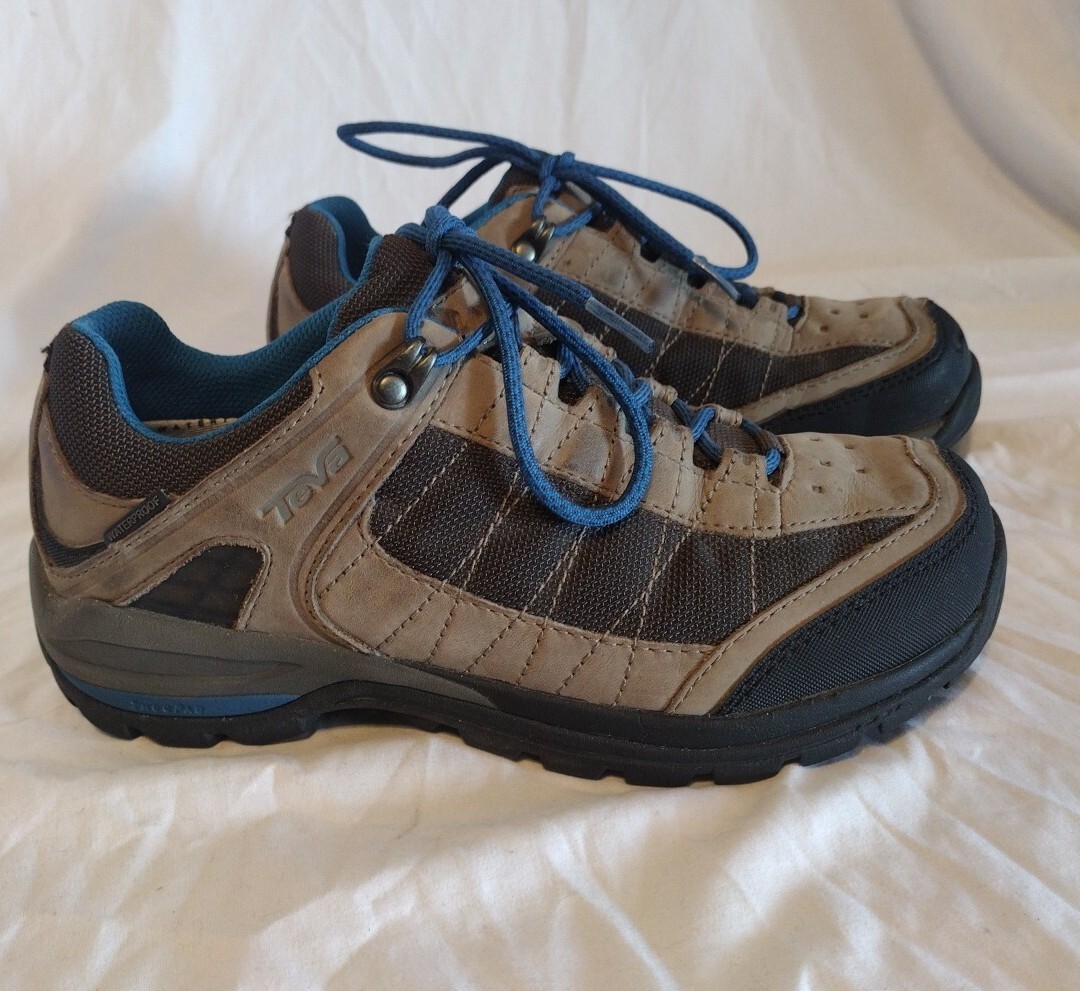Teva Kimtah Shoes Mens 9 Brown Leather Mesh Lace Up Low Top Hiking Sneakers‎ Teva Mens Kimtah Waterproof Leather Hiking Shoe | Desertcart  main image 3