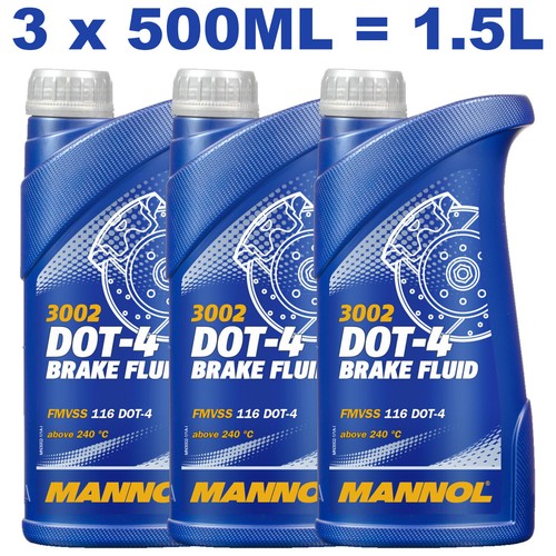 SCT MANNOL BRAKE CLUTCH FLUID DOT4 SAE J 1703 FMVSS 116 DOT 4 ISO 4925