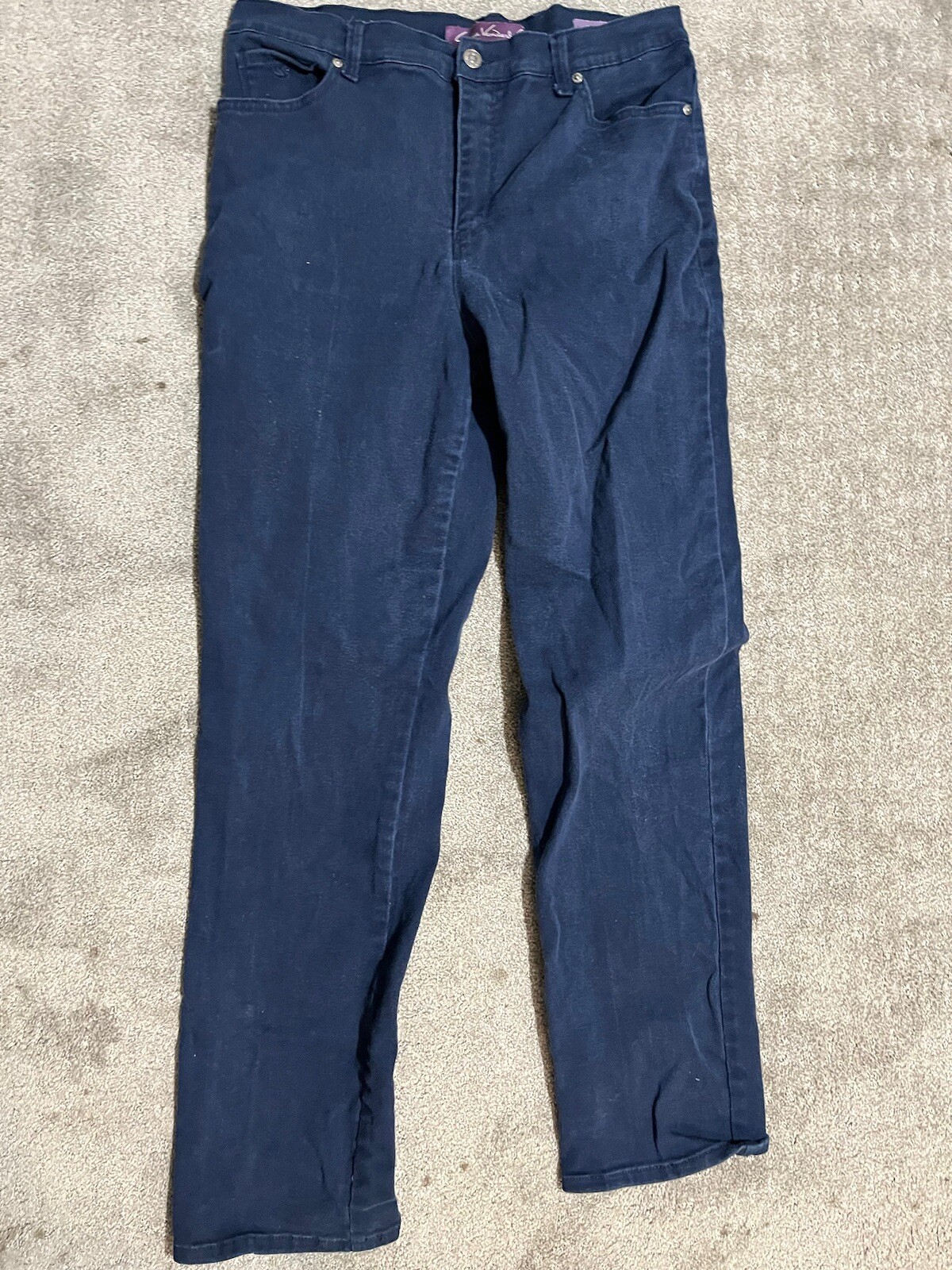 Womens Size 10 Navy Blue Straight Leg Amanda